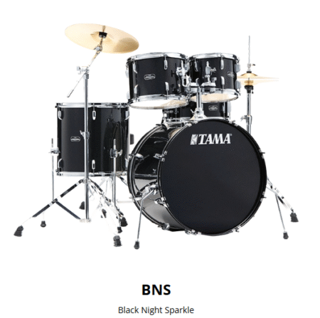 Tama Stagestar ST52H5C BNS 5-Piece Acoustic Drum Kit - Black Night Sparkle